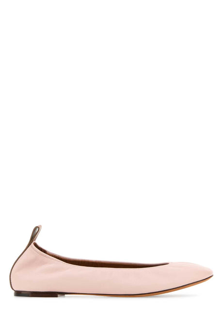 LANVIN Elegant Pink Leather Ballerinas for Women