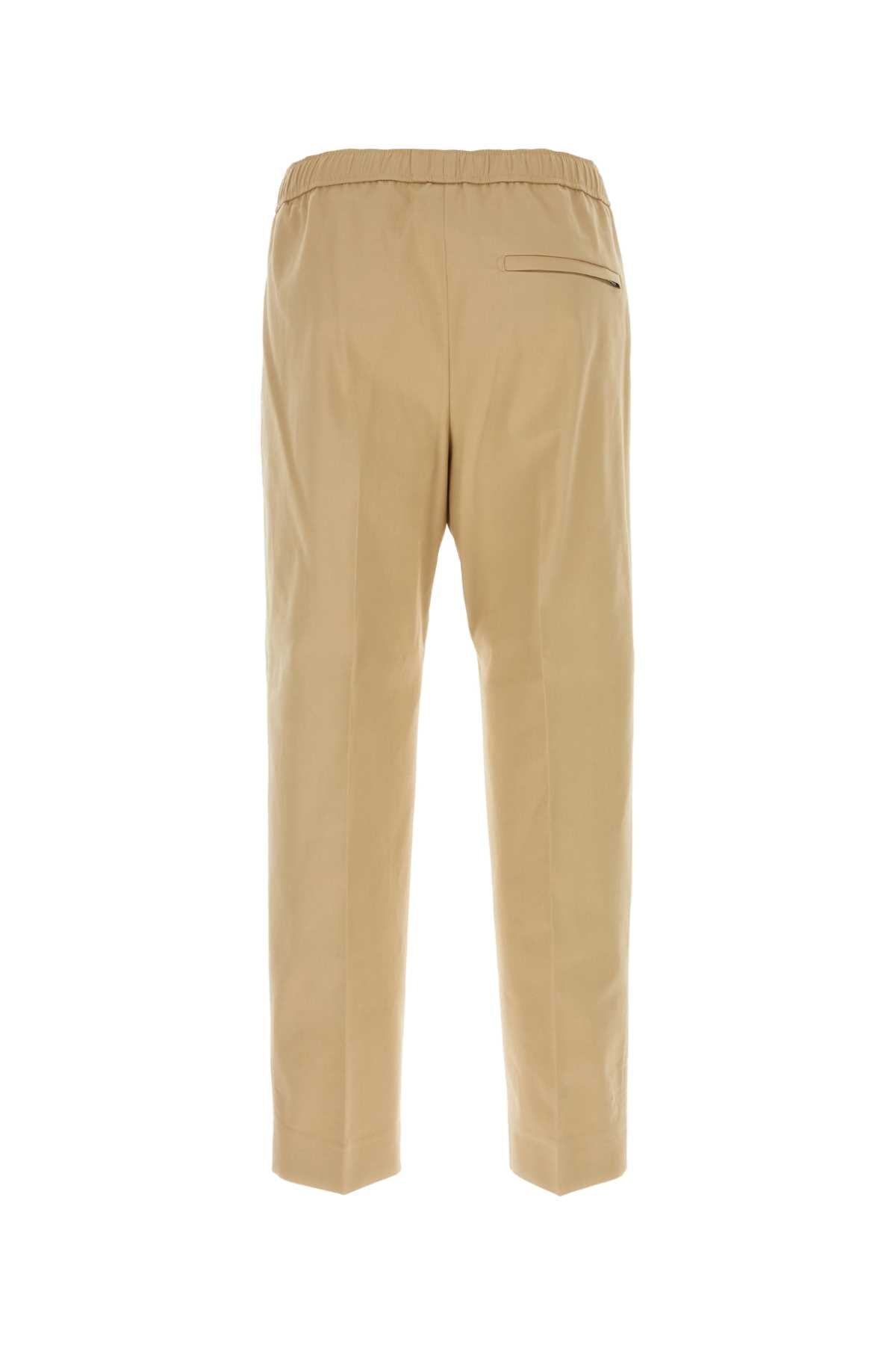 LANVIN Men's Stretch Cotton Beige Pants