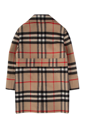 BURBERRY JR Kids' Mini Stylish Wool Cashmere Coat