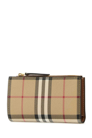 BURBERRY Checked Printed Canvas Mini Wallet