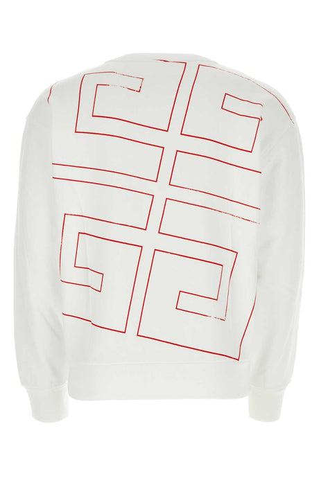 GIVENCHY Classic White Cotton Sweatshirt for Men