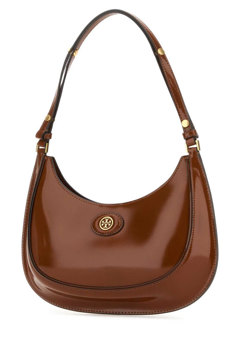 TORY BURCH Mini Caramel Leather Shoulder Handbag