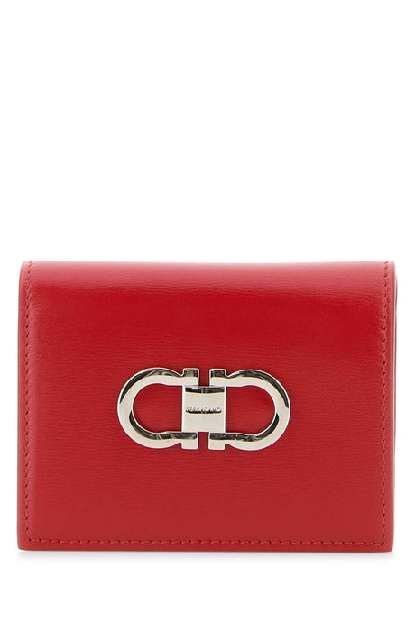 SALVATORE FERRAGAMO Mini Red Leather Wallet