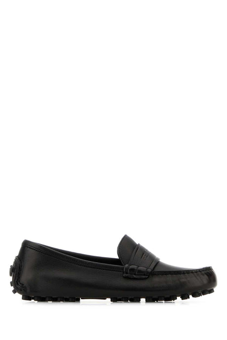 SALVATORE FERRAGAMO Elegant Black Leather Iside Loafers for Women