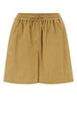 LOEWE Chic Beige Suede Mini Shorts for Women