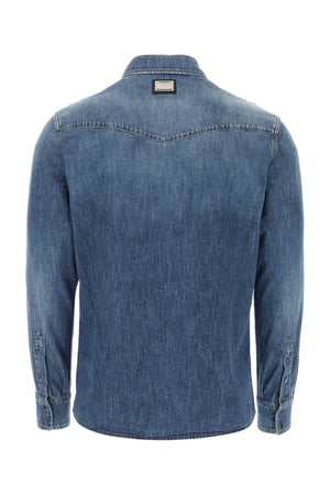 DOLCE & GABBANA Classic Denim Shirt for Men