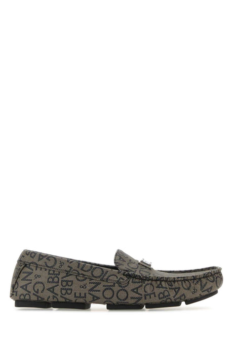 DOLCE & GABBANA Stylish Printed Jacquard Loafers for Men