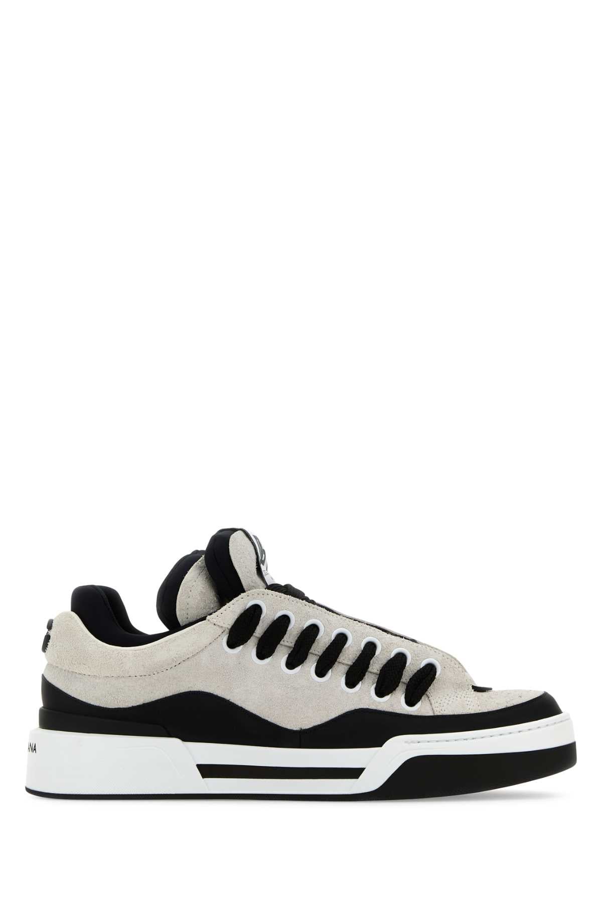 DOLCE & GABBANA Two-tone Suede and Rubber New ROME Sneaker