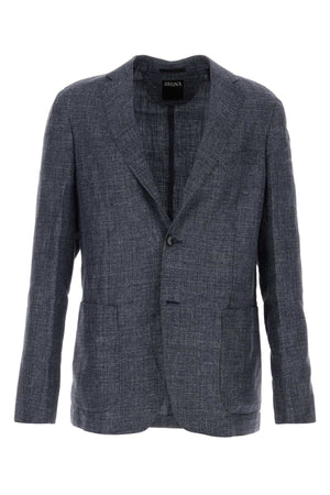 ZEGNA Men's Linen Blend Blazer