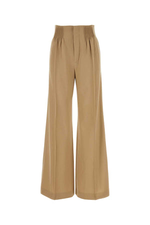 CHLOE Beige Wool Trousers for Women