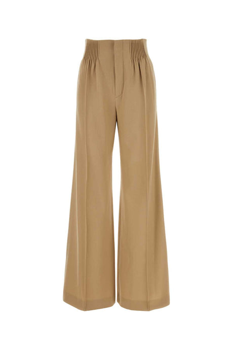 CHLOE Beige Wool Trousers for Women