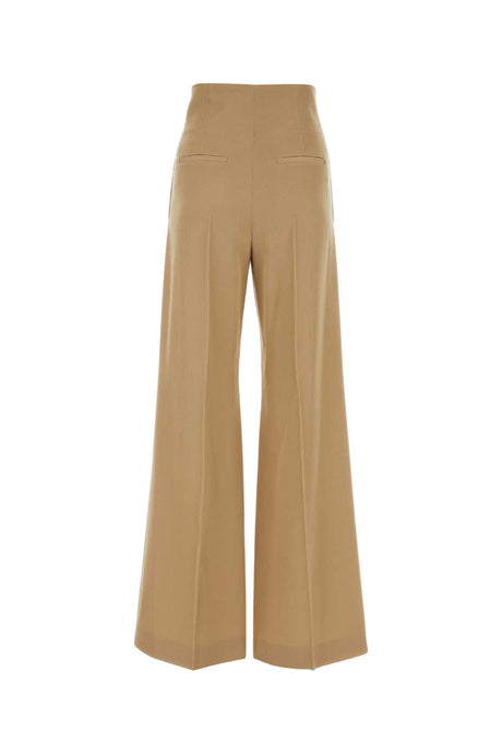 CHLOE Beige Wool Trousers for Women