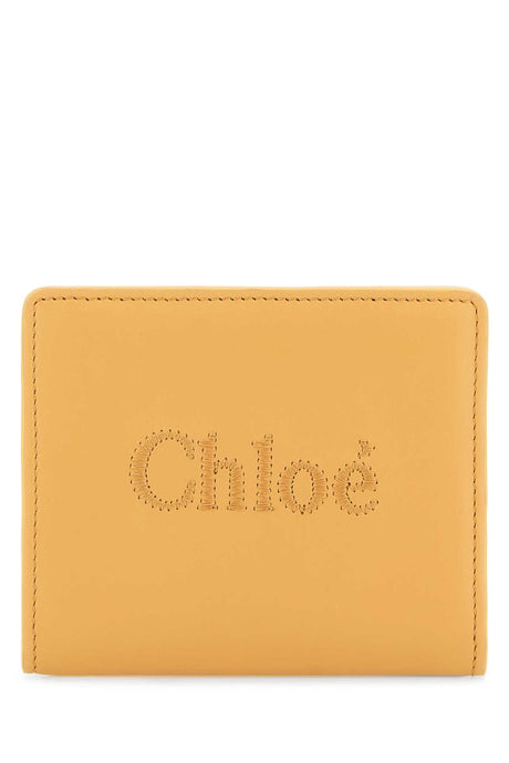 CHLOE Peach Mini Leather Wallet - 11 cm x 9 cm x 3 cm