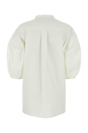 CHLOE Elegant White Poplin Blouse for Women