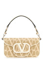 VALENTINO GARAVANI Mini Toile Iconographe & Leather Handbag