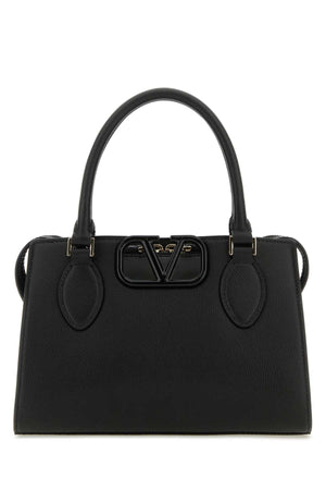 VALENTINO GARAVANI Mini Black Leather VLogo Handbag