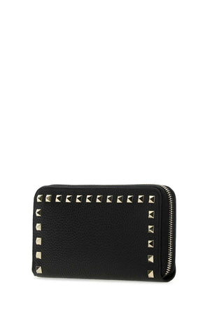 VALENTINO GARAVANI Elegant Black Leather Wallet - 20 cm x 10 cm