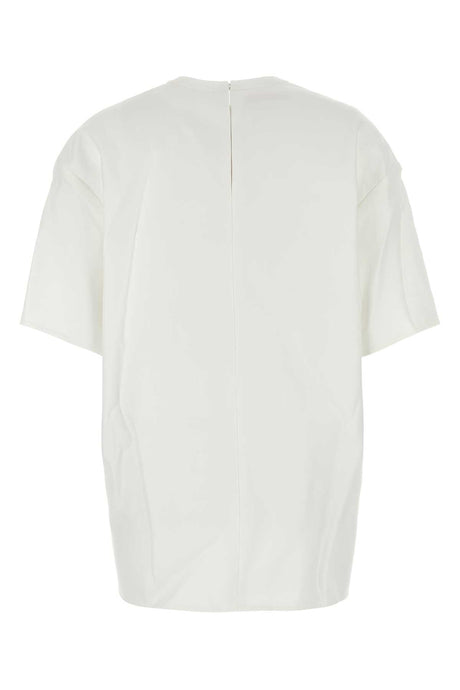 VALENTINO GARAVANI Essential White Cotton Blend T-Shirt for Women