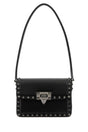 VALENTINO GARAVANI Mini Black Leather Rockstud23 Shoulder Handbag