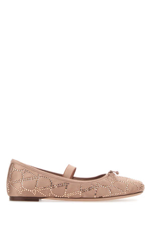 VALENTINO GARAVANI Antiqued Satin Ballerinas for Women