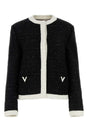 VALENTINO GARAVANI Chic Black Tweed Blazer for Women