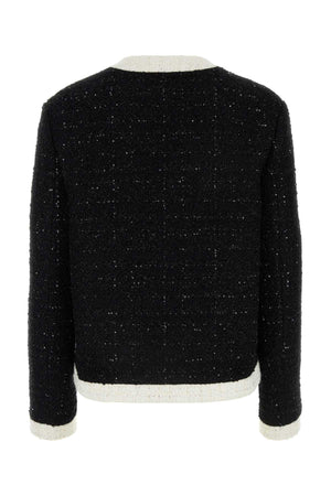 VALENTINO GARAVANI Chic Black Tweed Blazer for Women