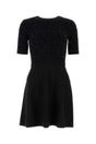 VALENTINO GARAVANI Chic Black Viscose Blend Mini Dress for Women