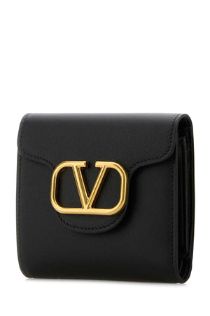 VALENTINO GARAVANI Mini Black Leather Wallet