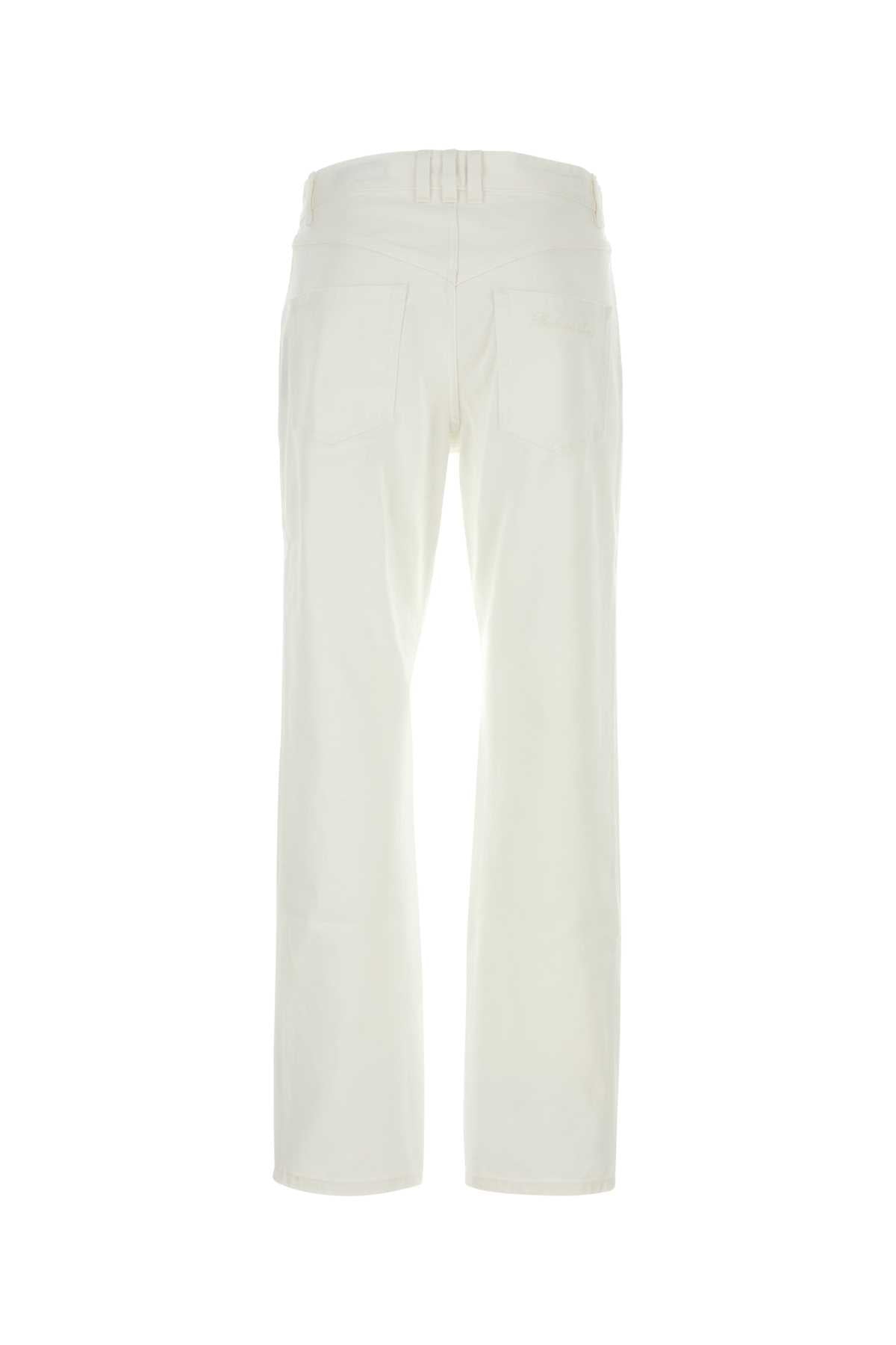 BALMAIN Stylish White Denim Jeans for Men