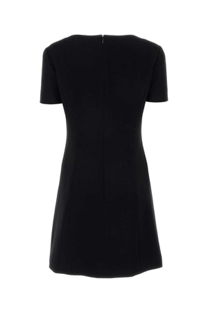 VERSACE Elegant Black Stretch Mini Dress for Women