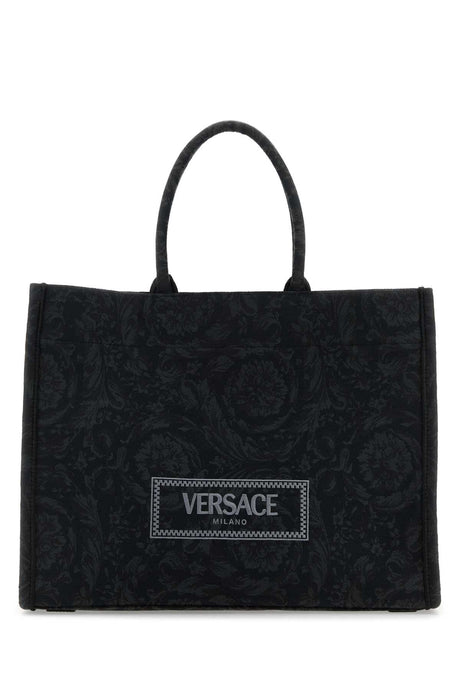 VERSACE Embroidered Athena Big Handbag - 44cm x 35cm x 17cm