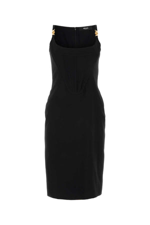 VERSACE Black Stretch Viscose Dress - Sophisticated Elegance