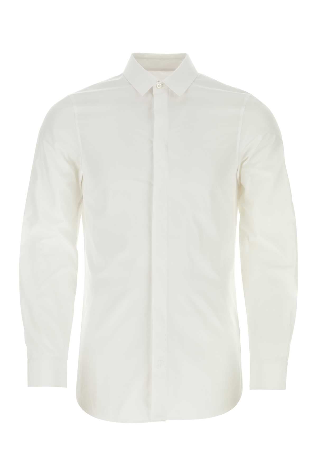 JIL SANDER Classic White Poplin Shirt for Men