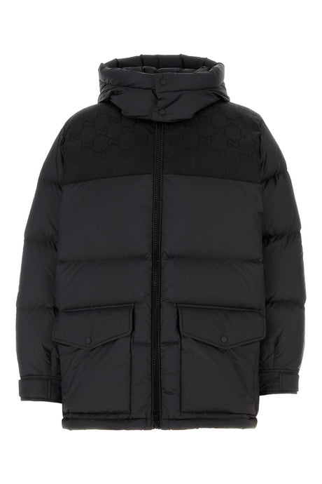 GUCCI Black Nylon Down Jacket for Men