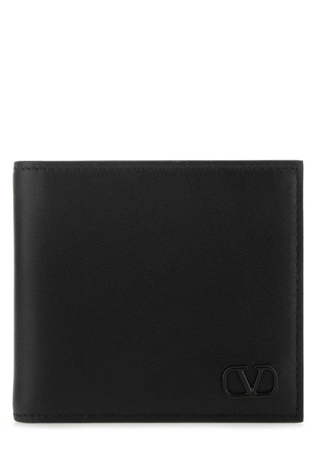 VALENTINO GARAVANI Mini Black Leather Wallet for Men