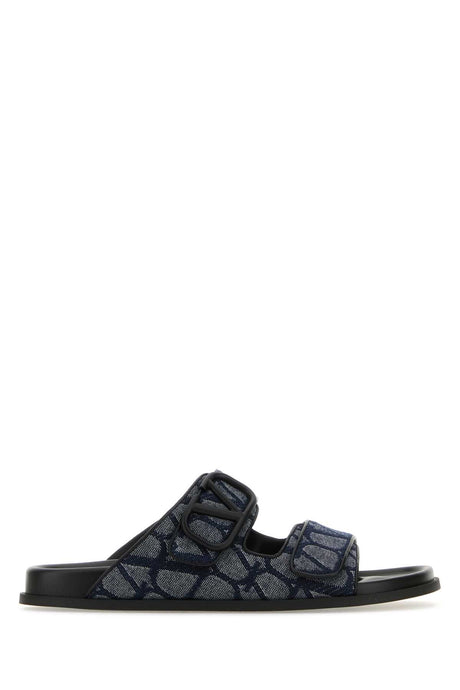 VALENTINO GARAVANI Toile Iconographe Slippers for Men