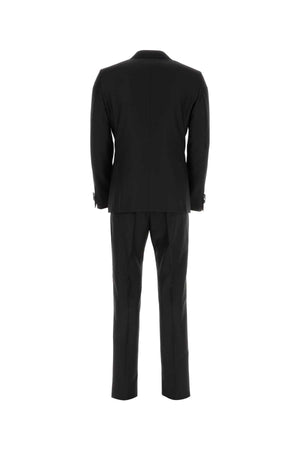 VALENTINO GARAVANI Sophisticated Black Wool Suit for Contemporary Men