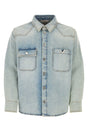 VALENTINO GARAVANI Light Blue Denim Shirt for Men