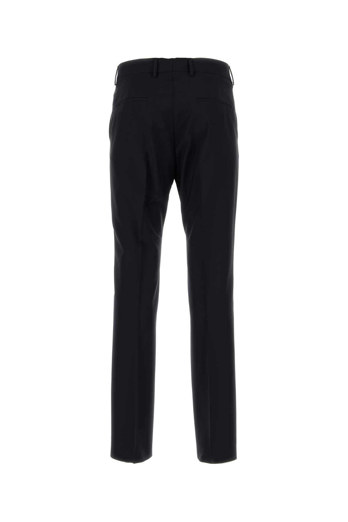 VALENTINO GARAVANI Midnight Blue Wool Blend Pants for Men