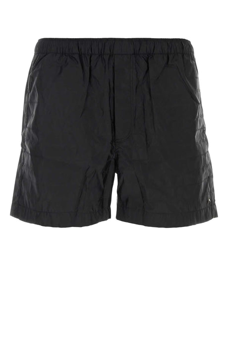 VALENTINO GARAVANI Iconic Black Toile Swimming Shorts - Mini Fit