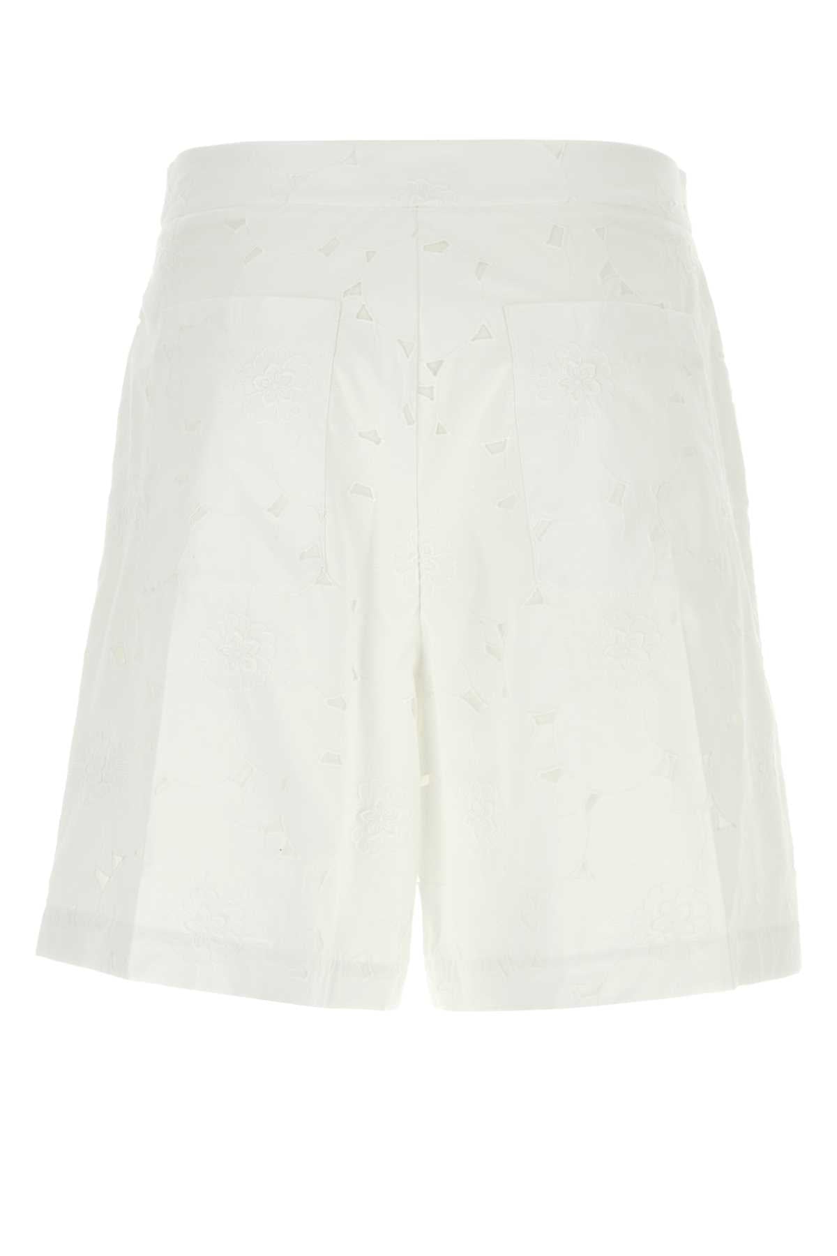 VALENTINO GARAVANI Classic White Bermuda Shorts for Men