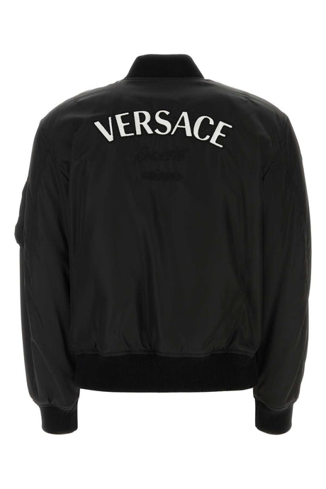 VERSACE Padded Nylon Bomber Jacket for Men