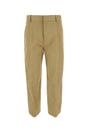 BOTTEGA VENETA Beige Cotton Cropped Cut Pants for Women