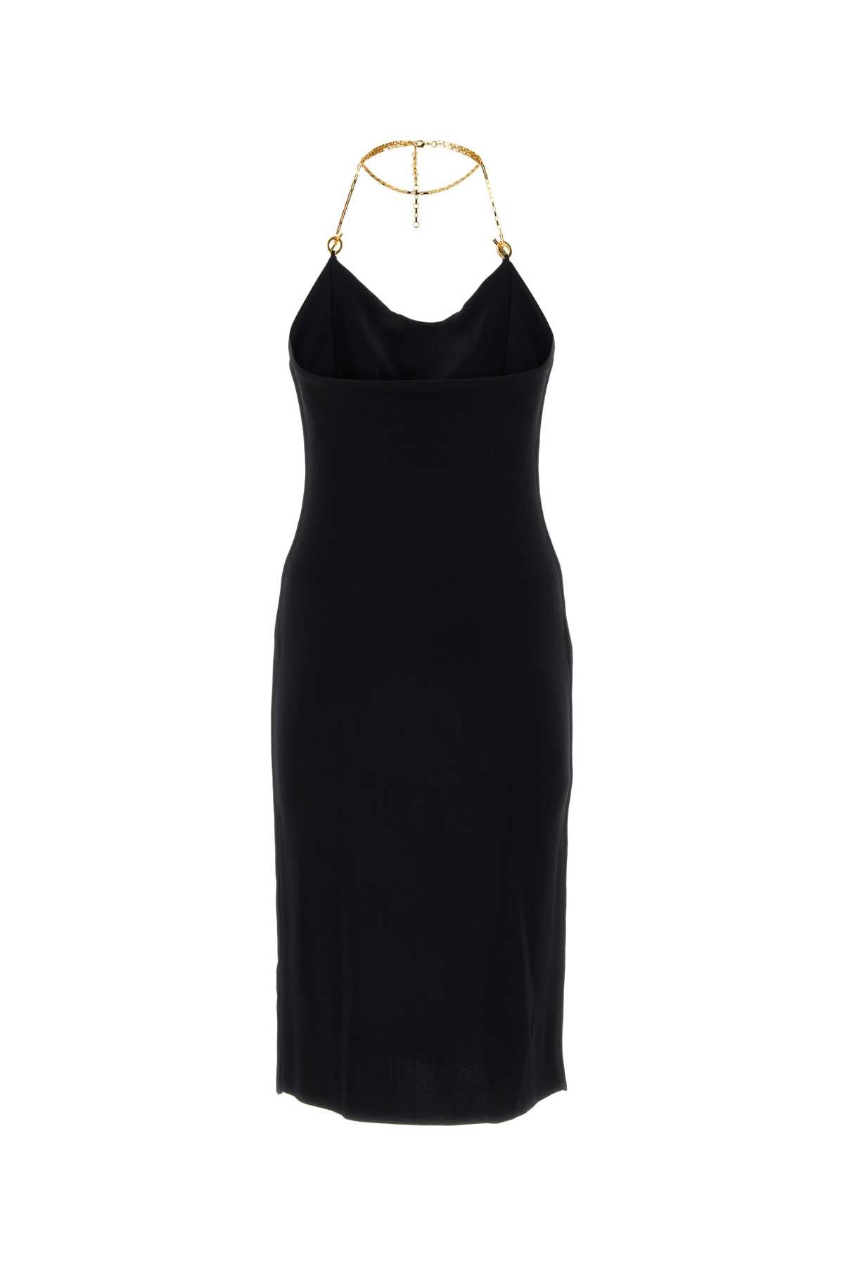 BOTTEGA VENETA Chic Black Viscose Blend Dress