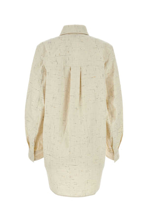 BOTTEGA VENETA Chic Cream Blend Button-Up Shirt for Women