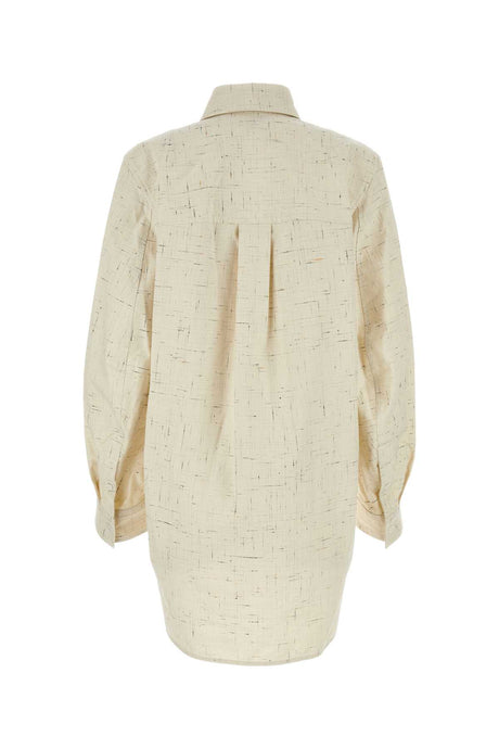 BOTTEGA VENETA Chic Cream Blend Button-Up Shirt for Women