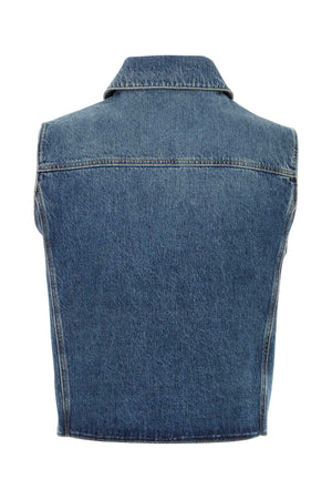 GIVENCHY Sleeveless Denim Jacket for Men