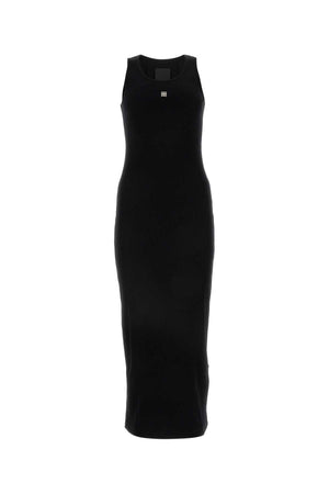 GIVENCHY Chic Black Stretch Cotton Dress for Women