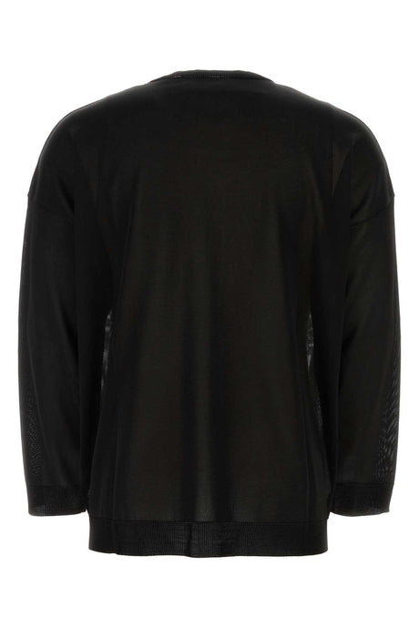 VALENTINO GARAVANI Classic Black Viscose Sweater for Men