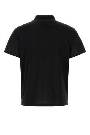 VALENTINO GARAVANI Classic Black Cotton Polo Shirt for Men - 24S Collection